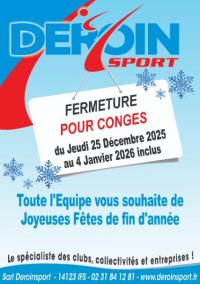 Fermeture pour congés de Fins d'année 2025