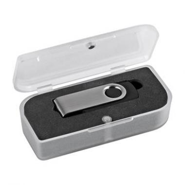 CLE USB 4 GIGAS EN METAL ET GOMME - EK81 - AVEC BOITE CADEAU MAGNETIQUE